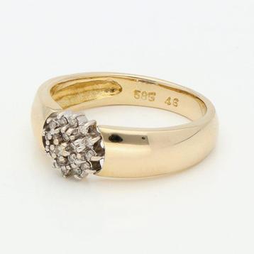 Bague - 14 carats Or jaune Diamant (Naturelle) beschikbaar voor biedingen