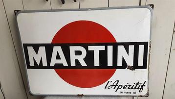 Martini - Reclamebord - Emaille, Antiek en Kunst