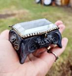 Boîte à bijoux - Coffret à bijoux français en verre taillé,, Antiquités & Art