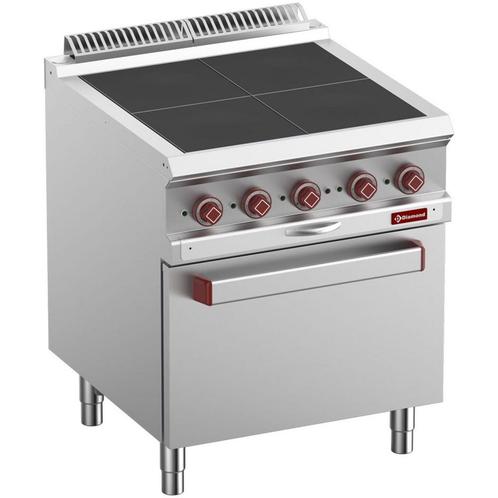 Elektrisch fornuis 4 verlaagde platen, op convectie oven GN, Articles professionnels, Horeca | Équipement de cuisine, Envoi