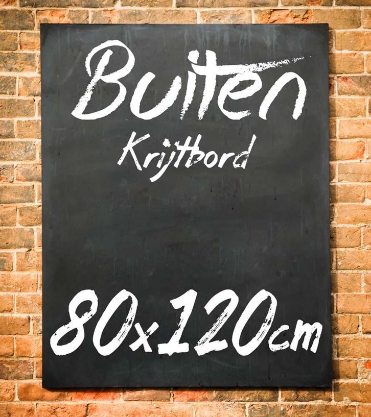 Krijtbord Buiten 80x120 cm Zonder Ophangsysteem, Huis en Inrichting, Woonaccessoires | Lijsten, Verzenden