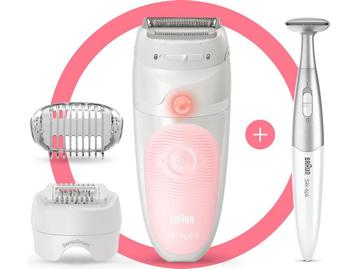 Braun Silk-épil 5 5-820 Wit/Roze - Epilator + bikinistyler beschikbaar voor biedingen