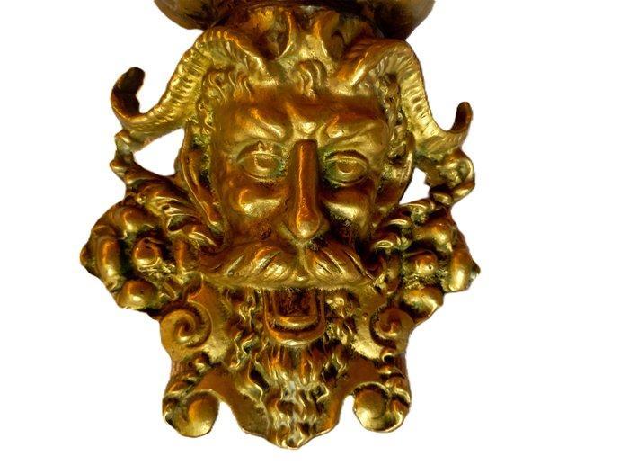 Wandplank beugel - Verguld brons - jardinière diable murale, Antiek en Kunst, Antiek | Overige Antiek
