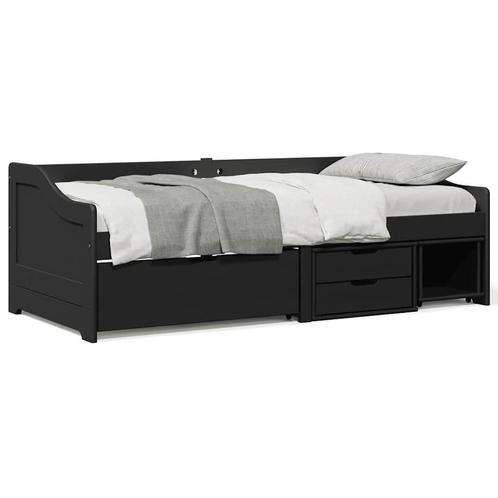 vidaXL Slaapbank met 3 lades zonder matras IRUN 90x200 cm, Huis en Inrichting, Slaapkamer | Bedden, Nieuw, Verzenden