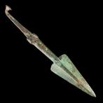 Vroege Griekse Bronzen Speerpunt - Wapen van een Oude