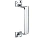 Deurgreep Art-Deco glans chroom, Nieuw, Overige materialen, Klink of Kruk