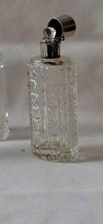Flacon de parfum (3) - Cristal/verre avec cadre en argent -