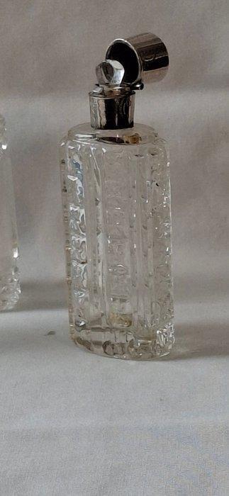 Flacon de parfum (3) - Cristal/verre avec cadre en argent -