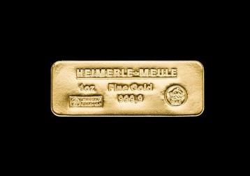 1 Troy Ounce - Or .999 - Heimerle + Meule - Sargform