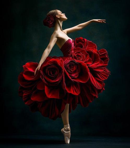 La chibroneuse - La Rose Étoile - XL, Antiek en Kunst, Kunst | Schilderijen | Modern