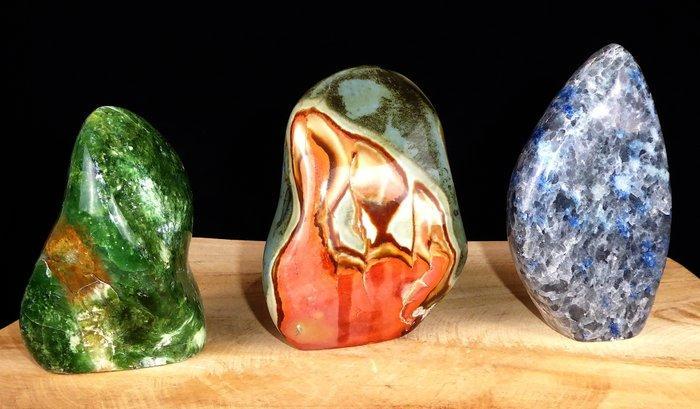 Grysoprase / Jaspis Polychroom / Cordierite, Ioliet, / Vrije, Verzamelen, Mineralen en Fossielen