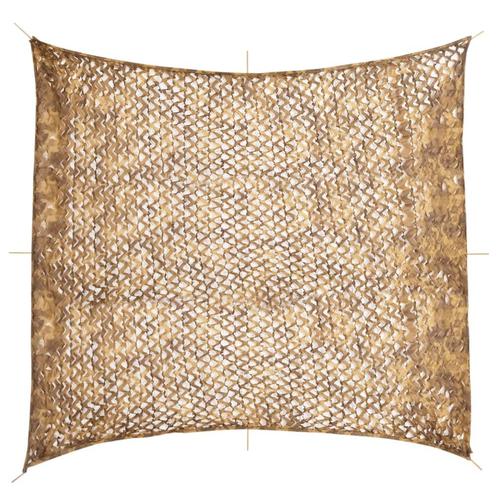 vidaXL Camouflagenet met opbergzak 521x493 cm zandkleurig, Sport en Fitness, Schietsport-accessoires, Nieuw, Verzenden