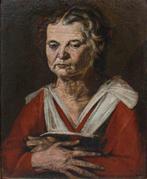Scuola bergamasco-bresciana (XVII) - Ritratto di donna, Antiek en Kunst