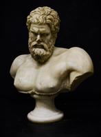 sculptuur, Busto di Ercole - 62 cm - Marmer, Antiek en Kunst, Antiek | Keramiek en Aardewerk