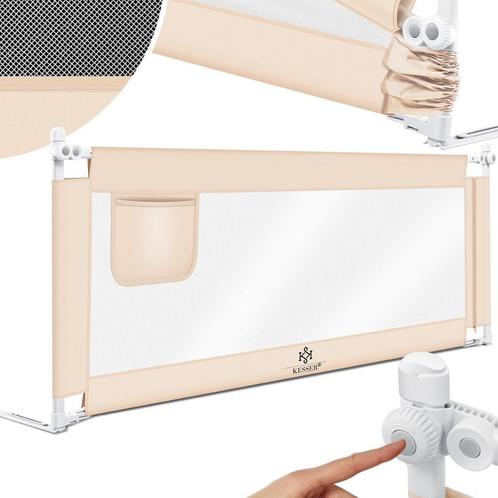 Bedhekje - bedhek kinderbedhek- 150 cm - beige - voor kind, Kinderen en Baby's, Kinderkamer | Bedden, Verzenden