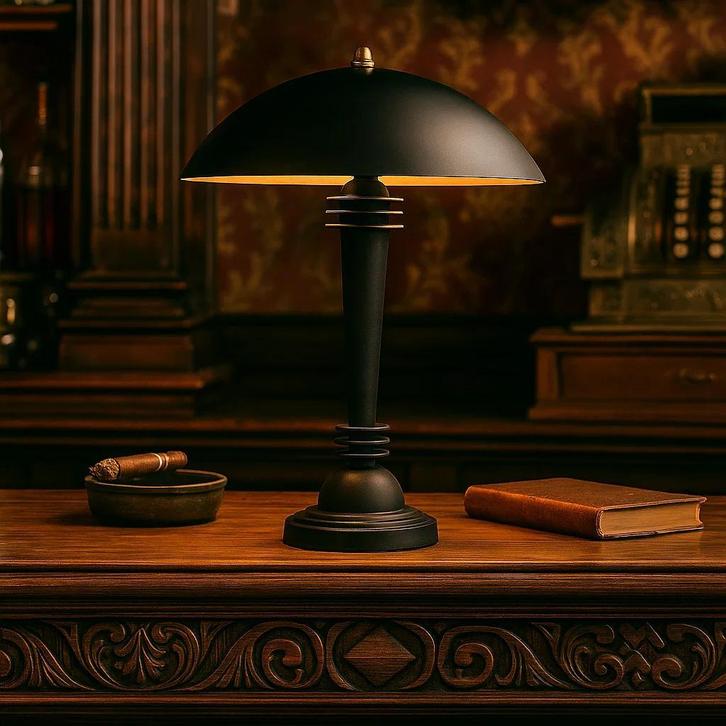 Tafel en bureaulampen Messing Dax tafellamp zwart, Huis en Inrichting, Lampen | Tafellampen, Verzenden