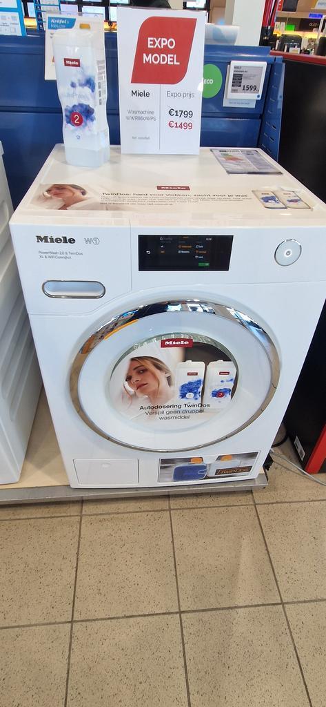 Miele WWR860 + 2 jaar garantie, Elektronische apparatuur, Wasmachines, 85 tot 90 cm, 1200 tot 1600 toeren, 6 tot 8 kg, Zo goed als nieuw