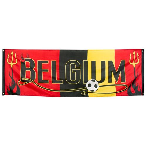 Belgium Banner Voetbal 2,2m, Hobby en Vrije tijd, Feestartikelen, Nieuw, Verzenden