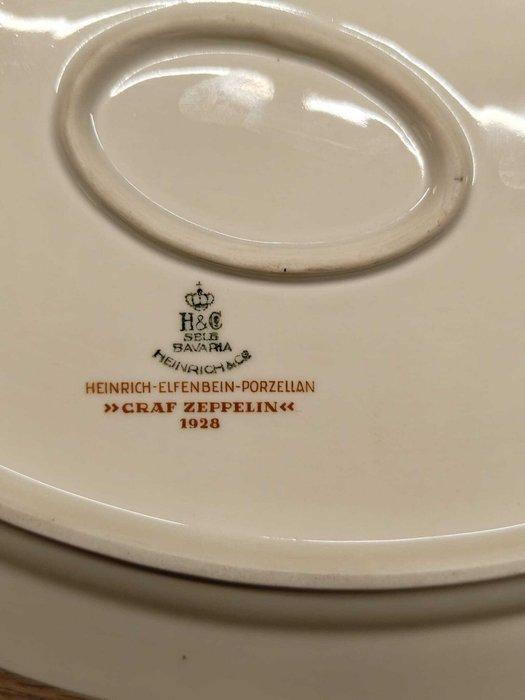 Heinrich - Elfenbein - Bord - Porselein - Groot ovalen bord, Antiek en Kunst, Antiek | Wandborden en Tegels