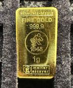 1 gram - Goud .999 - Heimerle + Meule, Germany (Zonder, Postzegels en Munten, Edelmetalen en Baren