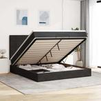 vidaXL Ottoman bed met matrassen 160x200cm fluweel zwart, Verzenden, Nieuw
