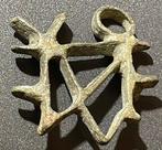 Byzantijns Brons Broodstempel in de vorm van een monogram