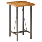 vidaXL Table de bar Teck recyclé massif 60x60x107 cm, Huis en Inrichting, Verzenden