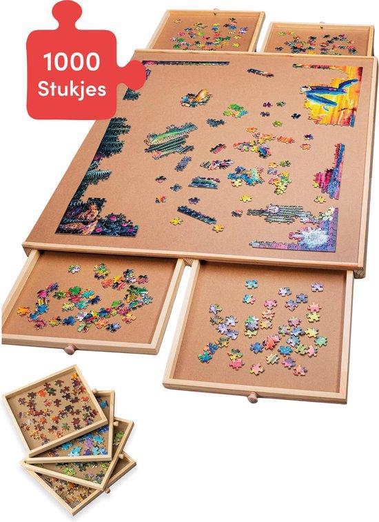 2dekans | Diydash Puzzelbord met Opbergsysteem - 4 lades -, Hobby & Loisirs créatifs, Sport cérébral & Puzzles, Enlèvement ou Envoi