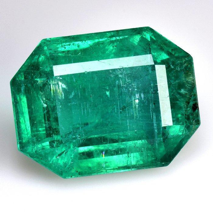 1 pcs Groen Smaragd - 8.89 ct - Lotus Gemology, Handtassen en Accessoires, Edelstenen