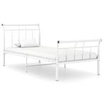 vidaXL Bedframe metaal wit 90x200 cm, Huis en Inrichting, Slaapkamer | Bedden, Verzenden, Nieuw