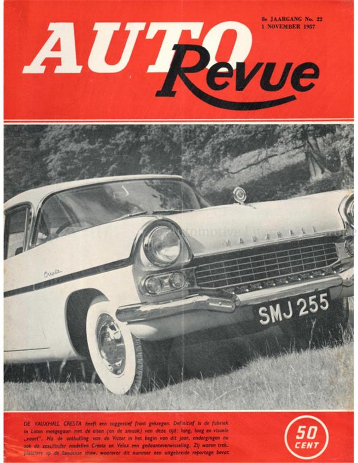 1957 AUTO REVUE MAGAZINE 22 NEDERLANDS, Livres, Autos | Brochures & Magazines, Enlèvement ou Envoi