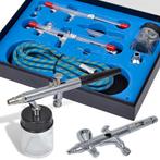 vidaXL Airbrush set met 2 pistolen, Verzenden, Nieuw