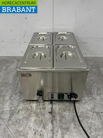 Acier inoxydable HCB Bain marie 4 x 1/4 GN 230V Horeca, Verzenden, Nieuw in verpakking