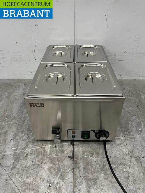 Acier inoxydable HCB Bain marie 4 x 1/4 GN 230V Horeca, Zakelijke goederen, Horeca | Keukenapparatuur, Verzenden
