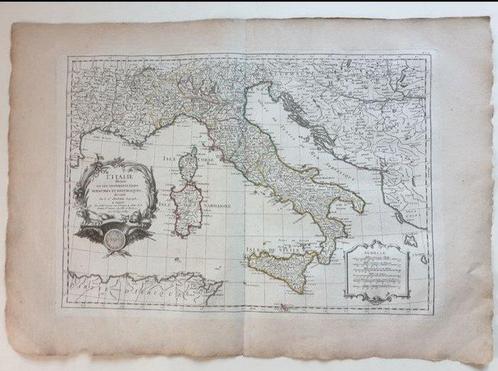 Italië - Kaart van Italië; Robert Janvier / Jean Lattre -, Boeken, Atlassen en Landkaarten