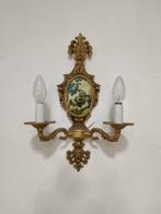 Wandkandelaar - Franse wandlamp - Brons, Messing - antieke, Antiek en Kunst