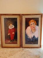 Sergio Raugi (XX) - Coppia di pagliacci, Antiek en Kunst