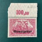 Memel 1920 - 2,5 Mark dans une nuance rare de rose lilas -, Postzegels en Munten, Gestempeld