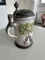 Bierpul - Faience - Stempel op de deksel