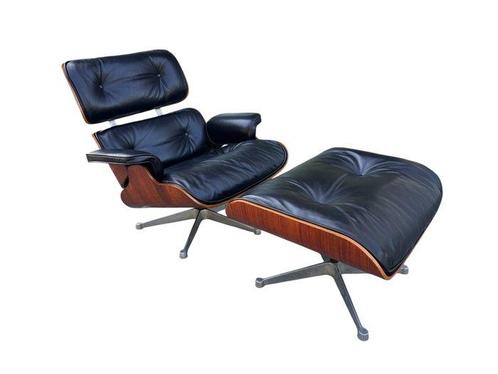 ICF - Charles Eames - Fauteuil avec repose-pied (2) -, Antiek en Kunst, Kunst | Designobjecten