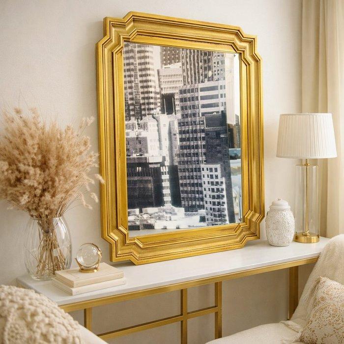 Miroir - Bois, style italien médiéval, Antiek en Kunst, Curiosa en Brocante