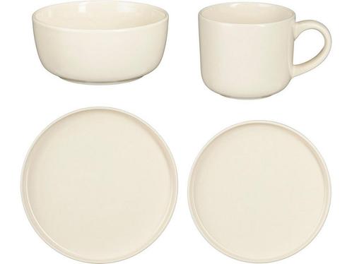 Mica Decorations Ozzu Serviesset 4 Persoons - Steengoed -, Huis en Inrichting, Woonaccessoires | Overige, Nieuw, Verzenden