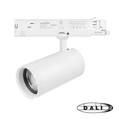 Luxar 3 Fase Rail DALI Railspot 30W Zoomable CCT 2700–4000K, Huis en Inrichting, Lampen | Plafondlampen, Nieuw, Verzenden