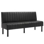 Horeca Bank | Kunstleer/Metaal | Antraciet | Zwarte Poten |, Zakelijke goederen, Verzenden, Nieuw in verpakking