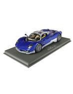 2023 PAGANI UTOPIA BLU FIBRI DI CARBONIO BBR MODELAUTO X/36, Nieuw