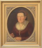 Escuela centroeuropea (XIX) - Retrato dama escuela, Antiek en Kunst, Kunst | Schilderijen | Klassiek