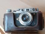 KMZ Krasnogorsk Zorki + Industar-22 3,5/5cm, in leather case, Nieuw