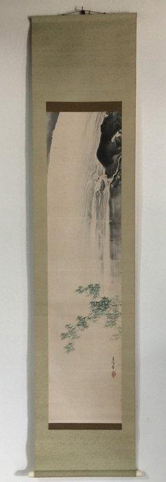 Waterfall / Japanese Vintage Hanging Scroll KAKEJIKU / Paper, Antiek en Kunst, Antiek | Overige Antiek
