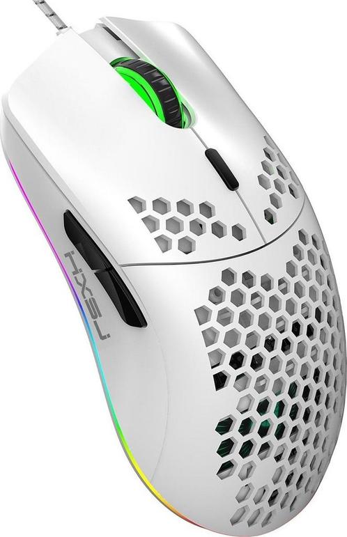 Tweedekans | HxSJ - Gaming muis J900 - Ultralicht -, Computers en Software, Muizen, Ophalen of Verzenden