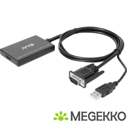 CLUB3D VGA and USB Type-A to HDMI Adapter with Pigtail M/F, Computers en Software, Overige Computers en Software, Nieuw, Verzenden